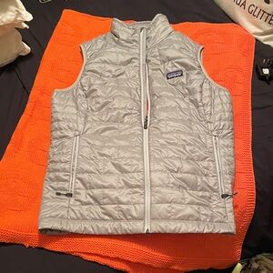 Patagonia Light Gray Quilted Vest